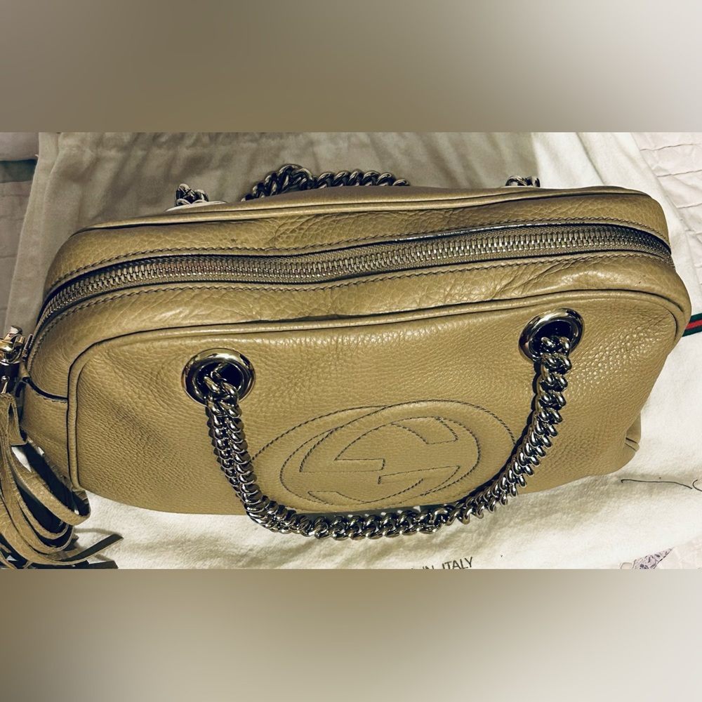 Gucci tan/taupe soho bag - Picture 9 of 14